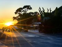Die Sonne geht auf in Kaikoura