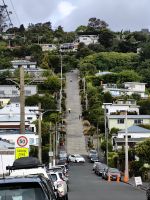Baldwin Street, steilste Straße der Welt in Dunedin
