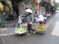 Obst und Gemüse wird überall verkauft