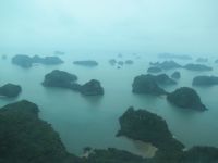 Hier hat der Drache die Steine geworfen