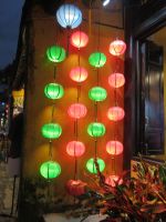 Hier mal grün-rot Lampions, Hoi An, Vietnam