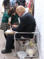Maler im jüdischen Viertel