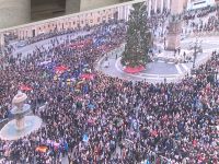 Wir waren nicht die Einzigsten Neujahr auf dem Petersplatz