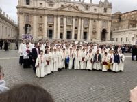 Neujahr auf dem Petersplatz