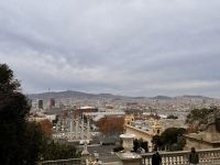 Aussicht über Barcelona vom Hausberg Montjuïc