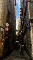 Enge Gassen der Altstadt Barcelonas