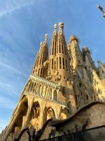 Die Passionsfassade der Sagrada Família in Barcelona