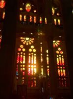 Fenster der Sagrada Família in Barcelona