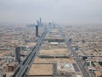 Riad - Kingdom Centre (Ausblick von der Skybridge in Richtung Norden)