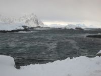 Blick von Svinøya auf Støre Molla