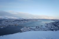 Blick vom Fjellheisen bei Tag - Tromsö