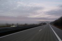 Morgenstimmung auf der Fahrt nach Tiefencastel