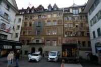 Schön bemalte Patrizierhäuser