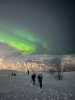 Nordlichter auf dem Fjellheisen in Tromsö