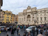 Rom An der Fontana di Trevi war im Februar mal nix los