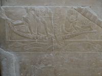 Sakkara, Grab der Prinzessin Seshseshet Idut, Fische tummeln sich im Wasser.