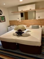 Lachende Schildkroete auf meinem Bett