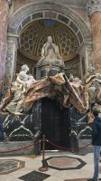 Monument für Papst Alexander VII.,  bedenke deine Zeit...