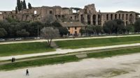 Circus Maximus, Schauplatz der Wagenrennen, mit Blick zu den Kaiserpalästen