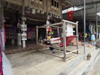 Webarbeiten im Bergdorf