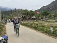 Radtour im Bergdorf in Nord Vietnam