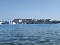 Bootsfahrt auf dem Pichola-See in Udaipur, Rajesthan - Indien