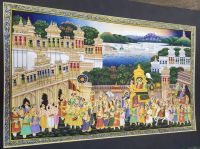 Miniatur Malschule in Udaipur, Rajesthan - Indien