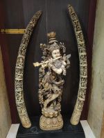 Elfenbeinkunst in einem Schmuckgeschäft in Jaisalmer, Rajesthan - Indien