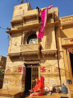 Haweli auf der Burganlage von Jaisalmer, Rajesthan - Indien