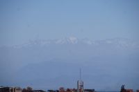 Heute kann man den schneebedeckten Atlas von Marrakesh aus sehen 