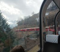 Die Fahrt mit dem Bernina Express von Tiefencastel nach Tirano
