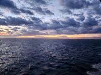 Sonnenuntergang Schiff