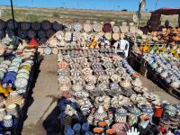 marokkanisches Kunsthadwerk (Keramik) - bald ist Ramadan und an dessen Ende das Zuckerfest, da muss man sich drauf vorbereiten