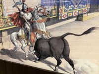 Spanien, Ronda, Bild aus dem Stierkampfmuseum