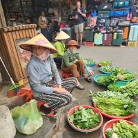 Straßenverkäuferin