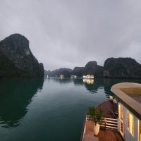 Abendstimmung in der Halong Bucht
