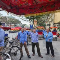 Unsere Rikscha-Fahrer in Hanoi
