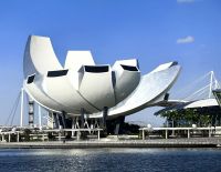 Dieses Zentrum der schönen Künste hat die Form einer Lotosblüte