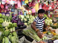 Gemüsehändler in den Cameron Highlands