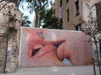 Barcelona. Straßenmosaik 