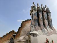 Barcelona. Casa Battló, Dachterrasse