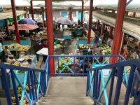 Gewürze, Kräuter, Gemüse, Obst und Fisch - ein reiches Angebot. Vieles wird jedoch importiert.