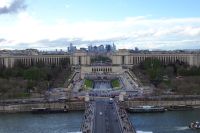 Tag 4 31.03.2024, Blick vom Eiffelturm zum Trocadéro