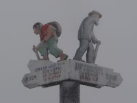 Rigi Kulm, hier treffen wir auf den Winter. 