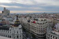 Blick in Richtung Plaza Espana und Gran Via