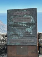 Kapstadt: Infotafel Tafelberg