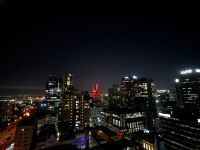 Kapstadt: Blick von Rooftopbar des Hotels auf die Waterfront