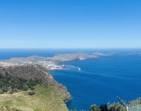 Blick auf die karge Ostspitze der Insel