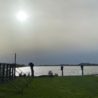 Abendstimmung am Hotel