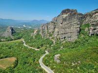 Meteora-Felsen - Ausblick vom Kloster der Heiligen Barbara...